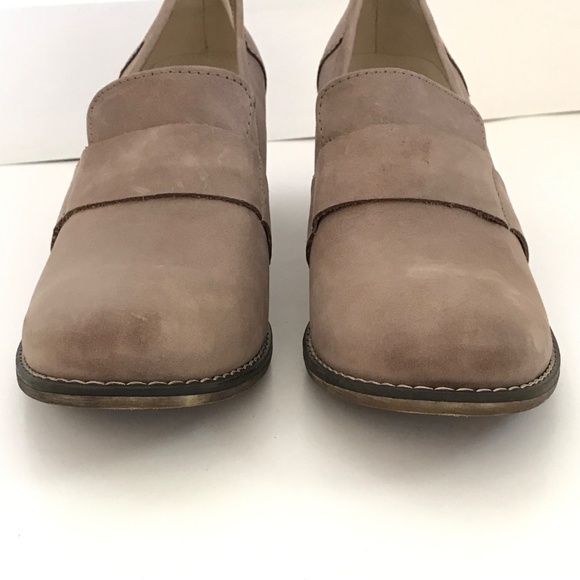 ZAPATO Leather Pump Loafer Slip On Heeled Loafer Tan Heels Womens Size 9.5 EU40 - Picture 7 of 16